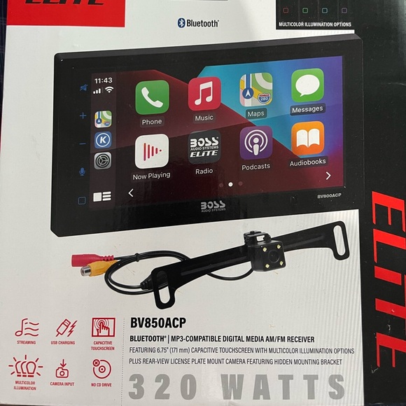 BOSS Audio Systems Multimedia Receiver with Backup Camera - BV850ACP B1 - Picture 3 of 13